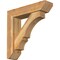 Ekena Millwork Balboa Slat Rough Sawn Bracket w/ Offset Brace, Western Red Cedar, 6"W x 24"D x 24"H BKT0604X24X24BOA06RWR - alternate 1